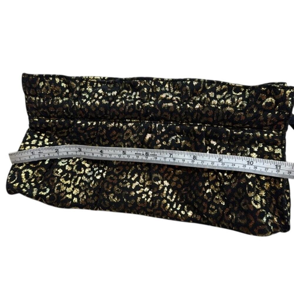 Express Black & Gold Cheetah Print Y2k 80's Ruffl… - image 7